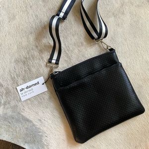 Ah-Dorned Perforated Neoprene Messenger with Strap
